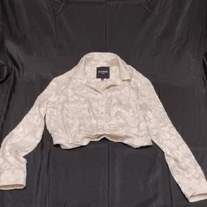 Le Suit Elegant White Button Down Shirt